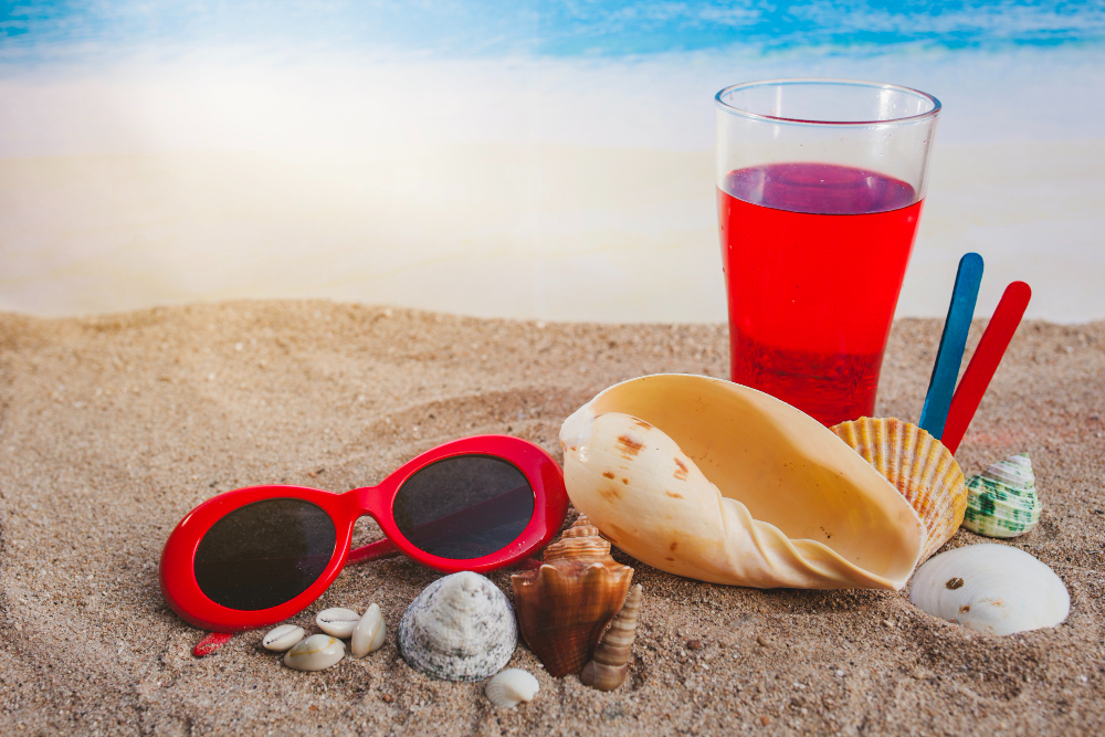 Hot summer sands